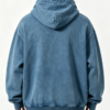 Custom 500 GSM Washed Blue Oversized Pullover Hoodie - view 2 Custom 500 GSM Washed Blue Oversized Pullover Hoodie - view 2