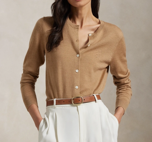 Custom Women's Wool Button-Up Cardigan - Style 4F449D - view 3 Custom Women's Wool Button-Up Cardigan - Style 4F449D - view 3