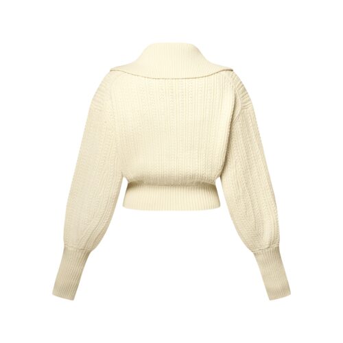 Custom Women's Cable-Knit Oversized Cardigan