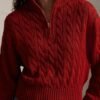 Custom Women's Cashmere Cable-Knit Sweater