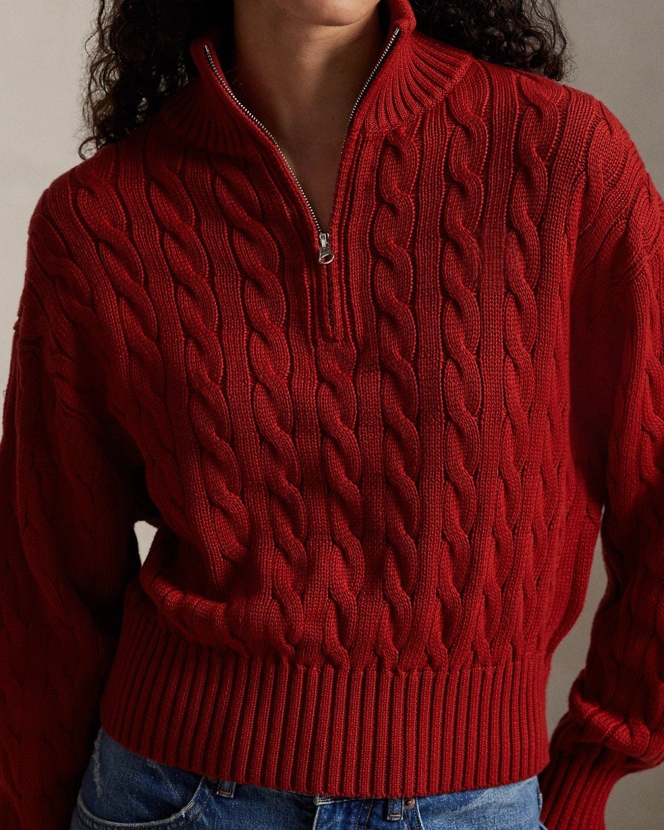 Custom Women's Cashmere Cable-Knit Sweater