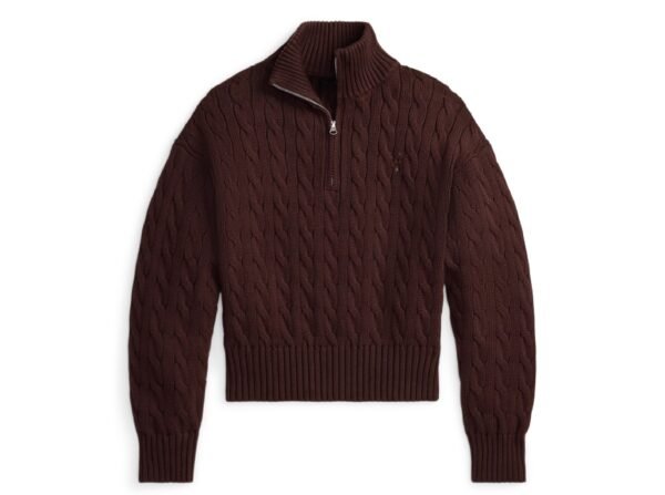 Custom Women's Cashmere Cable-Knit Sweater - view 4