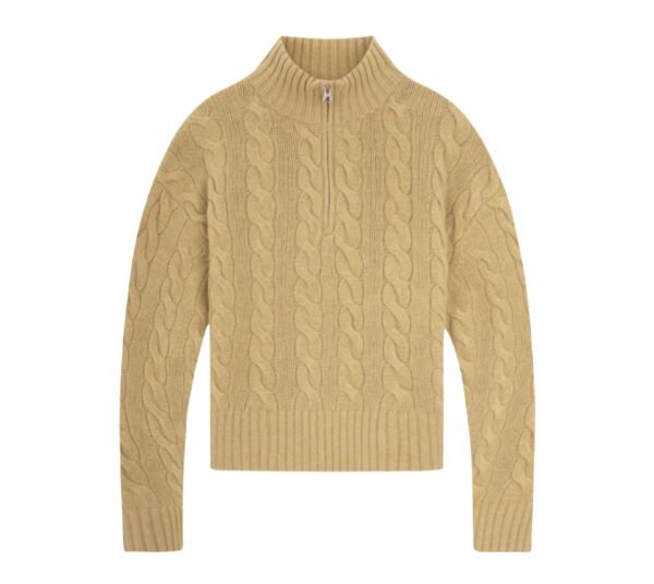 Custom Women's Cashmere Cable-Knit Sweater - view 6
