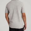 Custom Men's Cotton Blend Heather Grey Polo Shirt - view 2