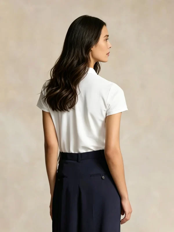 Custom Women's Cotton Blend Polo Shirt - view 2 Custom Women's Cotton Blend Polo Shirt - view 2