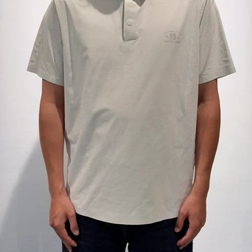 Custom Men's Cotton Blend Grey Polo Shirt