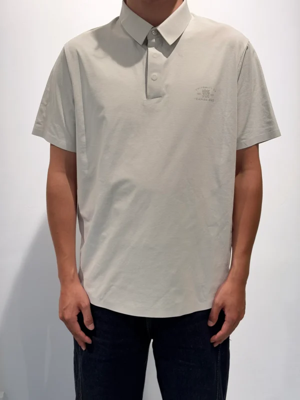 Custom Men's Cotton Blend Grey Polo Shirt