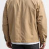 Custom Men's Cotton Canvas Embroidered Oversized Bomber Jacket Khaki - view 2