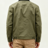 Custom Men's Cotton Canvas Embroidered Oversized Trucker Jacket Olive - view 2 Custom Men's Cotton Canvas Embroidered Oversized Trucker Jacket Olive - view 2