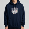 Custom Men's Premium Cotton Graphic Regular Pullover Hoodie Navy