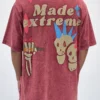 Custom Men's Cotton Heavyweight Oversized Rust T-Shirt - view 2