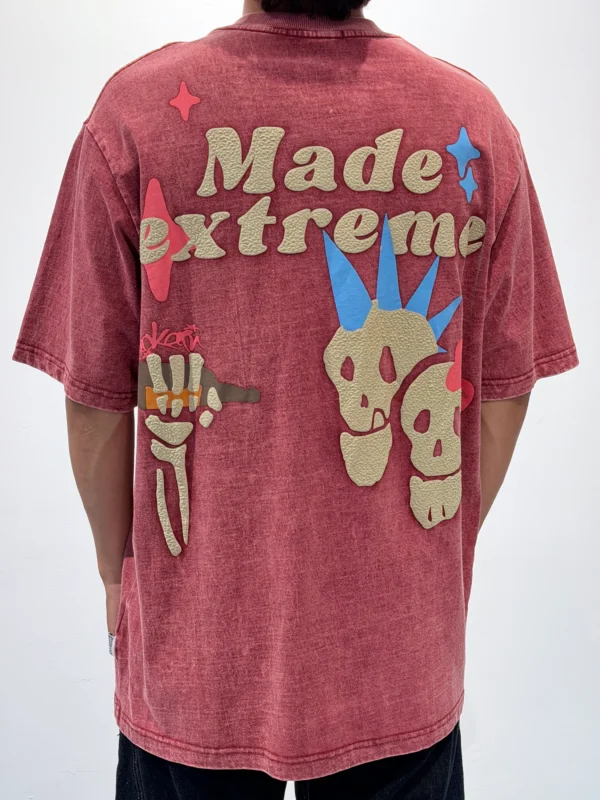 Custom Men's Cotton Heavyweight Oversized Rust T-Shirt - view 2