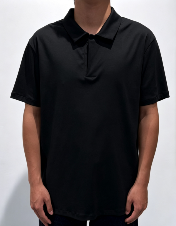 Custom Men's Cotton Regular Black Polo Shirt Custom Men's Cotton Regular Black Polo Shirt
