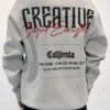 Custom Men's Cotton Oversized Grey Pullover - view 2 Custom Men's Cotton Oversized Grey Pullover - view 2
