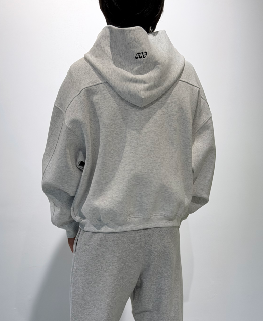 Custom Men's Cotton Heather Grey Sweatshirt - view 2 Custom Men's Cotton Heather Grey Sweatshirt - view 2