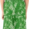 Custom Men's Cotton Tie-Dye Forest Green Shorts - view 2