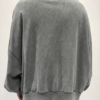 Custom Men's Cotton Washed Grey Sweatshirt - view 2 Custom Men's Cotton Washed Grey Sweatshirt - view 2