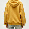Custom Women's Premium Cotton Oversized Zip-Up Hoodie Mustard - view 2