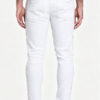 Custom Men's 14oz Denim Distressed Slim Jeans Bone - view 2