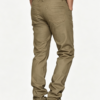 Custom Men's Stretch Denim Raw Slim Jeans Khaki - view 2 Custom Men's Stretch Denim Raw Slim Jeans Khaki - view 2