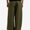 Custom Men's Stretch Denim Raw Baggy Jeans Olive - view 2 Custom Men's Stretch Denim Raw Baggy Jeans Olive - view 2