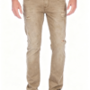 Custom Men's 14oz Denim Stone Washed Slim Jeans Khaki Custom Men's 14oz Denim Stone Washed Slim Jeans Khaki