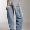 Custom Women's Organic Cotton Distressed Jeans - view 2 Custom Women's Organic Cotton Distressed Jeans - view 2