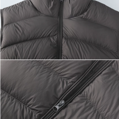 Custom Women's Down Filled Quilted Oversized Grey Puffer Jacket - Style 818CF3 Custom Women's Down Filled Quilted Oversized Grey Puffer Jacket - Style 818CF3