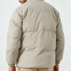 Custom Men's Down Filled Quilted Oversized Puffer Puffer Jacket Bone - view 2 Custom Men's Down Filled Quilted Oversized Puffer Puffer Jacket Bone - view 2