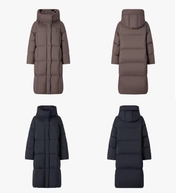 Custom Women's Down Filled Quilted Oversized Puffer Jacket - Style A7563E - view 3
