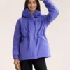 Custom Women's Down Filled Purple Puffer Jacket Custom Women's Down Filled Purple Puffer Jacket