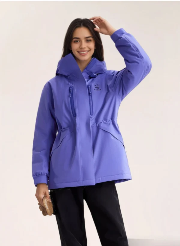 Custom Women's Down Filled Purple Puffer Jacket Custom Women's Down Filled Purple Puffer Jacket