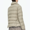 Custom Women's Down Filled Cropped Sand Puffer Jacket - Style C8091F - view 2 Custom Women's Down Filled Cropped Sand Puffer Jacket - Style C8091F - view 2