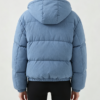 Custom Women's Down Filled Quilted Oversized Puffer Puffer Jacket Washed Blue - view 2 Custom Women's Down Filled Quilted Oversized Puffer Puffer Jacket Washed Blue - view 2