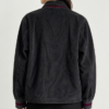 Custom Women's Corduroy Embroidered Oversized Coach Jacket Slate Grey - view 2 Custom Women's Corduroy Embroidered Oversized Coach Jacket Slate Grey - view 2