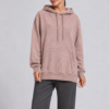 Custom Women's 400 GSM French Terry Embroidered Oversized Pullover Hoodie Dusty Pink Custom Women's 400 GSM French Terry Embroidered Oversized Pullover Hoodie Dusty Pink