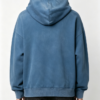 Custom Men's 500 GSM Heavyweight Embroidered Oversized Pullover Hoodie Washed Blue - view 2 Custom Men's 500 GSM Heavyweight Embroidered Oversized Pullover Hoodie Washed Blue - view 2