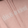 Custom Women's 400 GSM French Terry Embroidered Oversized Pullover Hoodie Dusty Pink - view 3 Custom Women's 400 GSM French Terry Embroidered Oversized Pullover Hoodie Dusty Pink - view 3