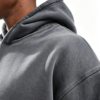 Custom Men's Performance Poly Embroidered Cropped Pullover Hoodie Slate Grey - view 3