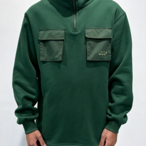 Custom Men's Fleece Forest Green Pullover