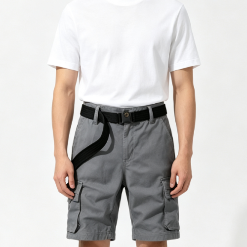Custom Men's Fleece Slate Grey Shorts Custom Men's Fleece Grey Shorts