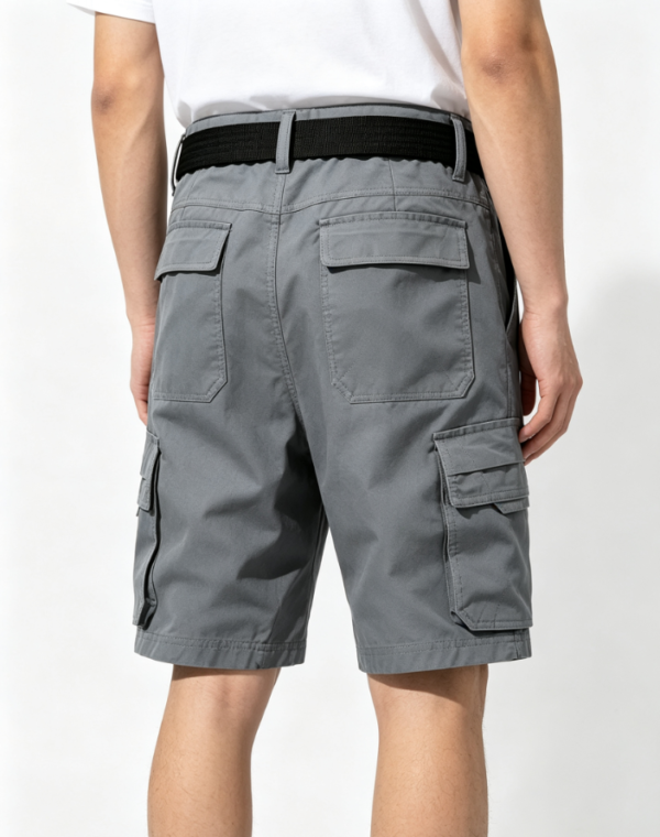 Custom Men's Fleece Grey Shorts - view 2