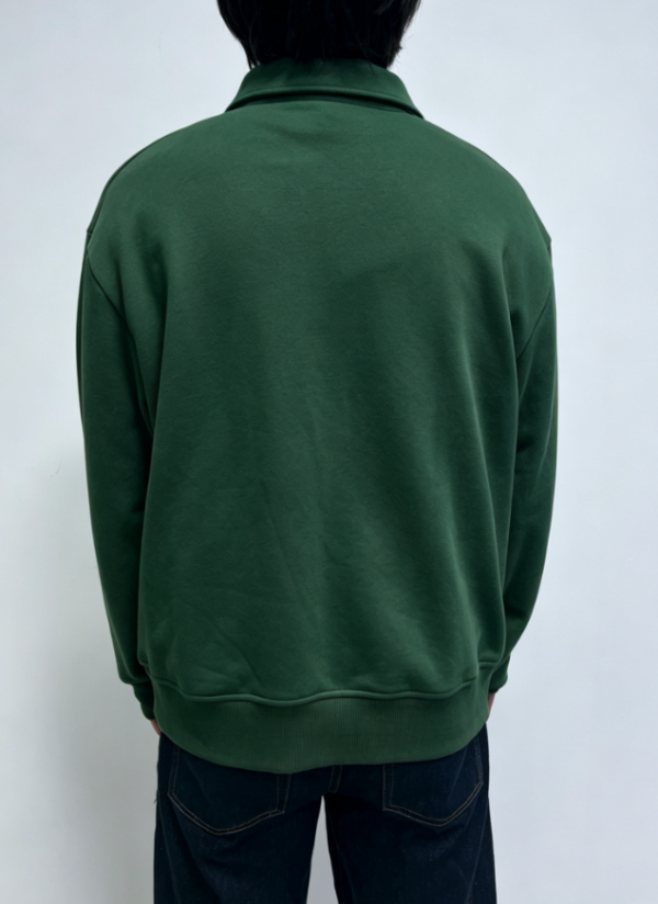 Custom Men's Fleece Forest Green Sweatshirt - view 2 Custom Men's Fleece Forest Green Sweatshirt - view 2
