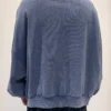 Custom Men's Fleece Washed Washed Blue Pullover - view 2