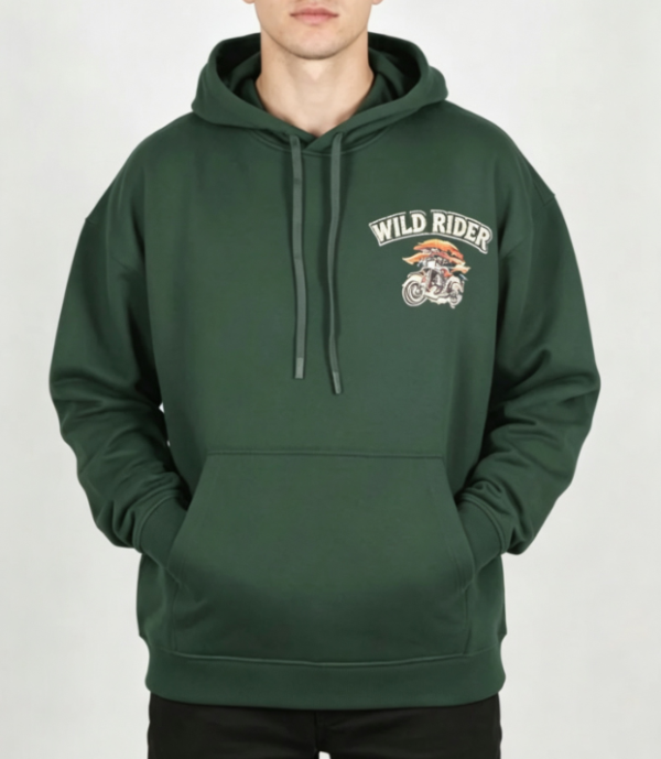 Custom Men's 500 GSM Heavyweight Graphic Oversized Pullover Hoodie Olive Custom Men's 500 GSM Heavyweight Graphic Oversized Pullover Hoodie Olive