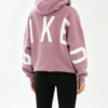 Custom Women's 500 GSM Heavyweight Printed Oversized Pullover Hoodie Dusty Pink - view 2