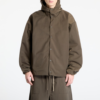 Custom Men's Nylon Oversized Coach Jacket Chocolate Brown Custom Men's Nylon Oversized Coach Jacket Chocolate Brown