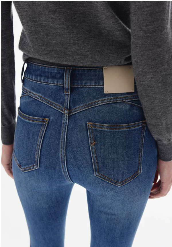 Custom Women's Organic Cotton Slim-Fit Jeans - Style 957AAD - view 2
