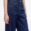 Custom Women's Denim Wide-Leg Jeans - view 3 Custom Women's Denim Wide-Leg Jeans - view 3