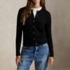 Custom Women's Lambswool Cable-Knit Oversized Rust Cardigan - Style 6B565D - view 3 Custom Women's Lambswool Cable-Knit Oversized Rust Cardigan - Style 6B565D - view 3